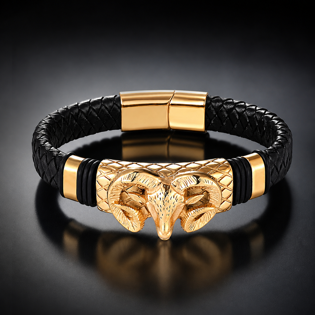 Men's Constellation Stainless Steel Braided Bracelet